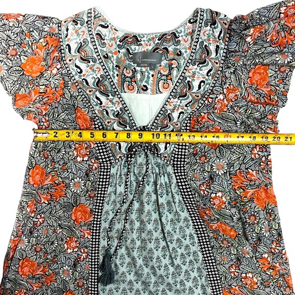 Anthropologie Astrid Tunic Dress Bohemian Desert Flutter Sleeve Size Small - Picture 11 of 15